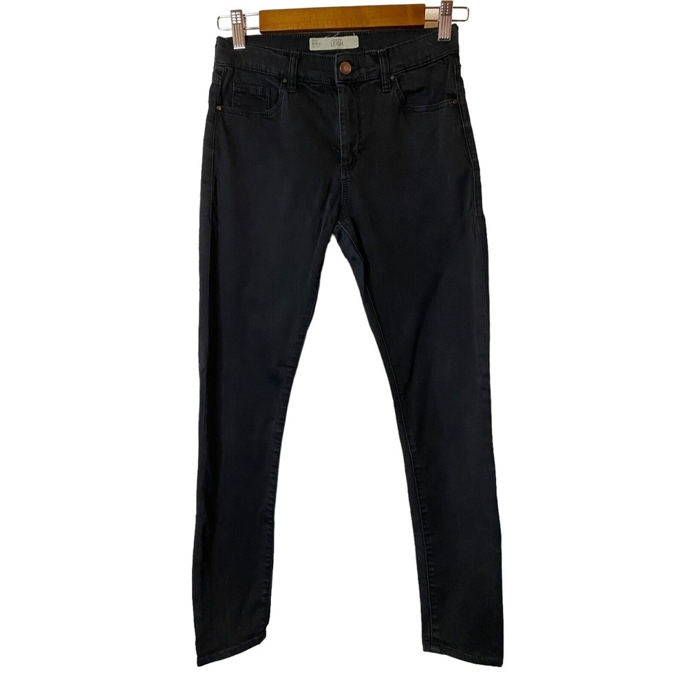 Topshop Moto Leigh Black Skinny Stretchy Jeans Pants Women's‎ Sz 28x30